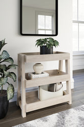 Warmstead Furniture - Ashley Furniture - Blariden Shelf Accent Table - Shelf Accent Table / Light Tan - A4000368